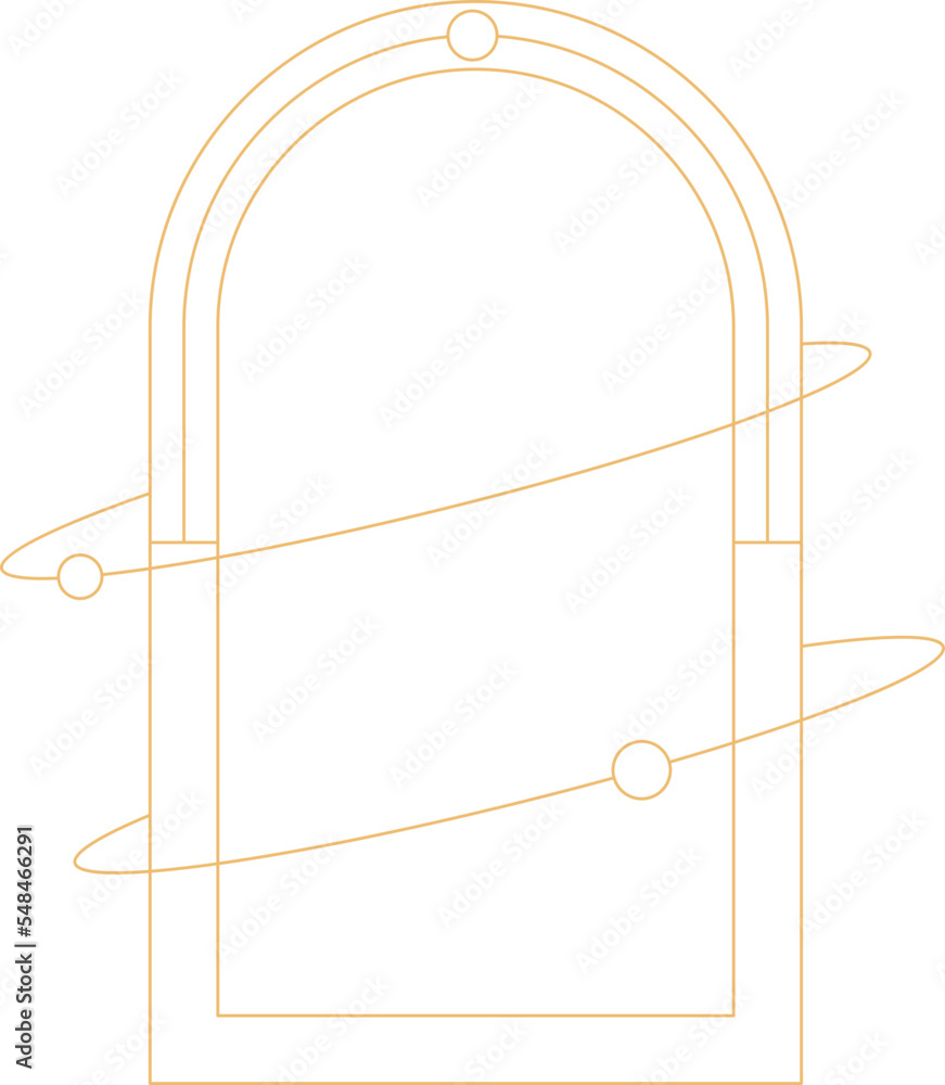 Abstract monoline element Abstract monoline element