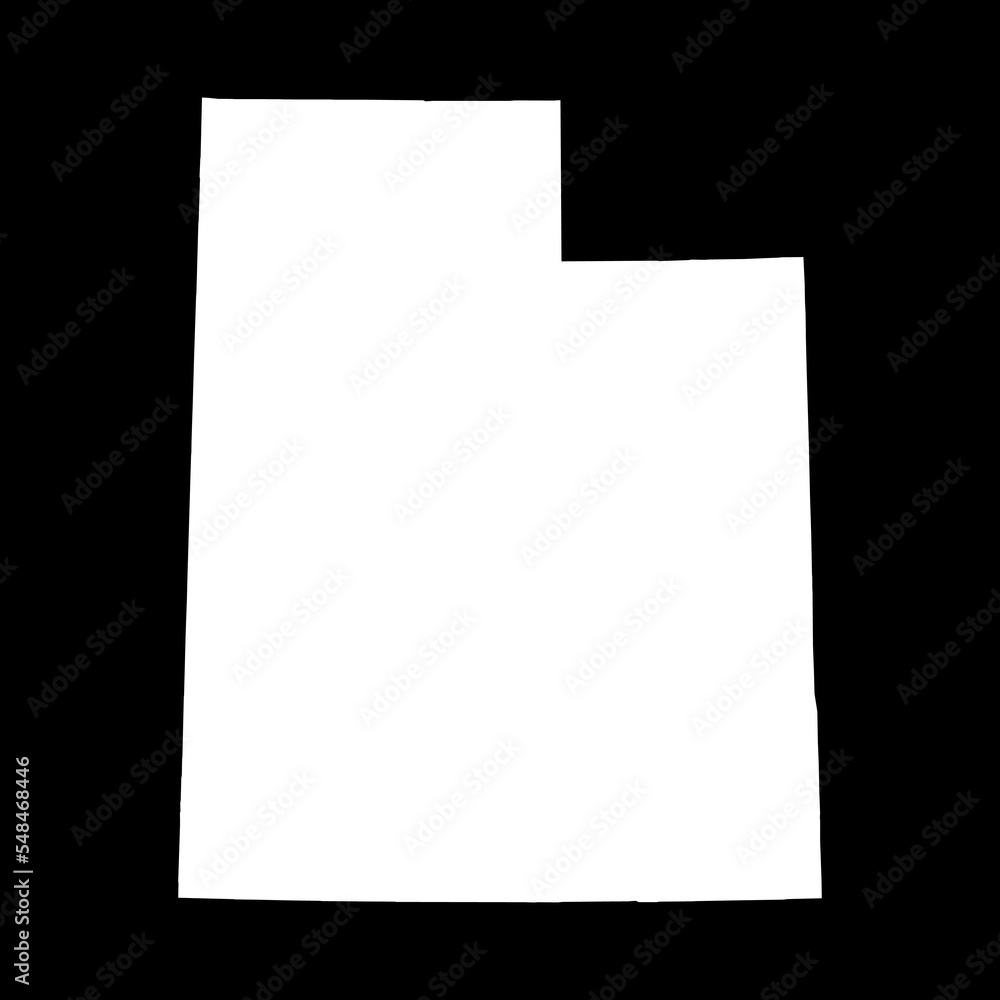 Utah map shape, united states of america. Flat concept icon symbol vector illustration Utah map shape, united states of america. Flat concept icon symbol vector illustration