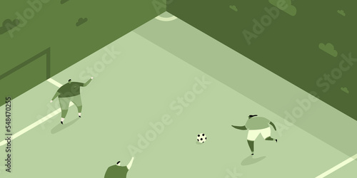 Illustration of Football Game