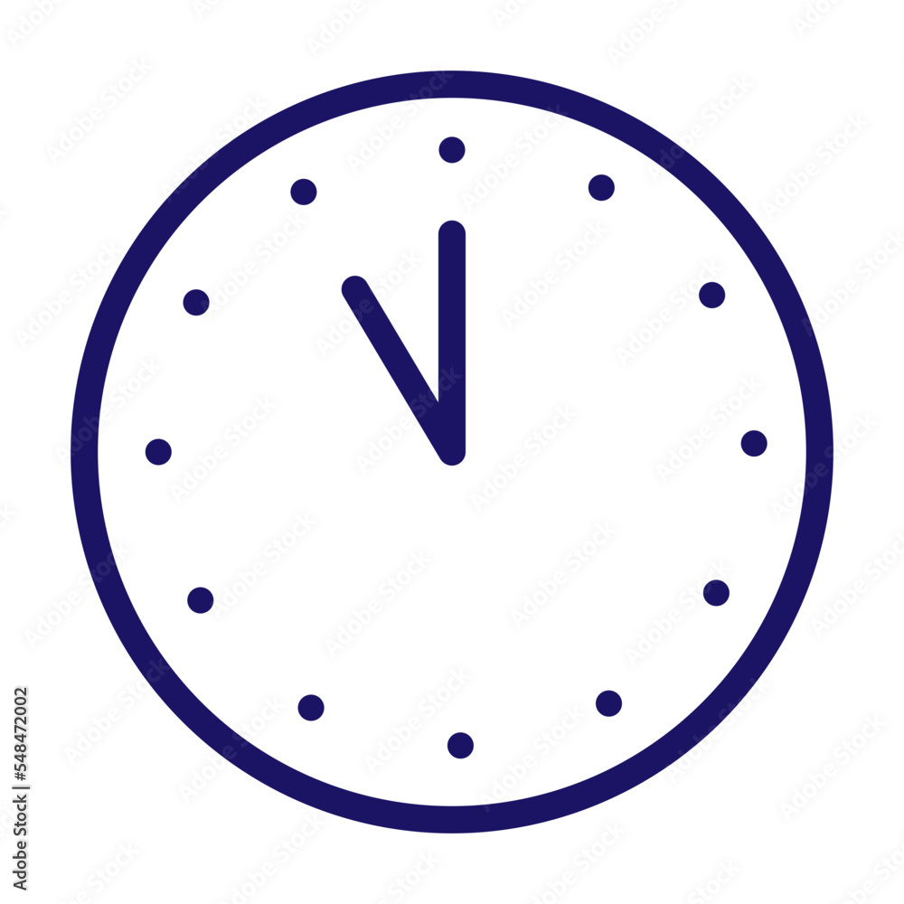 blue clock isolated blue clock isolated
