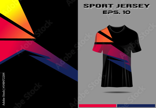 Sports jersey template for team uniforms soccer jersey racing