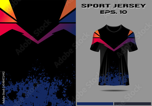 Sports jersey template for team uniforms soccer jersey racing