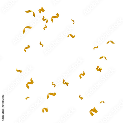 Floating gold confetti