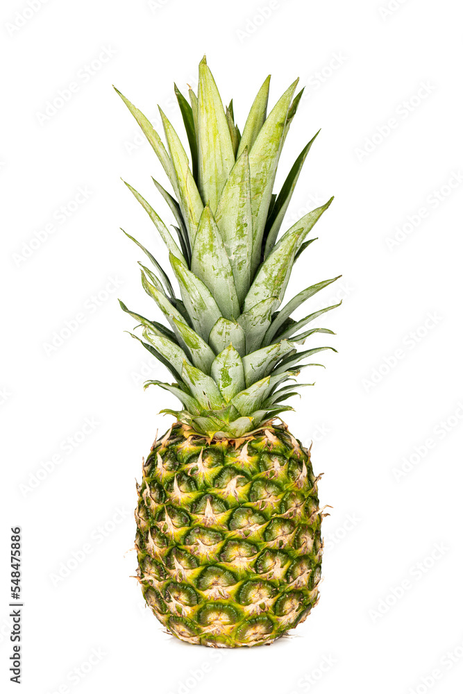 a pineapple fruit on white background, isolated a pineapple fruit on white background, isolated