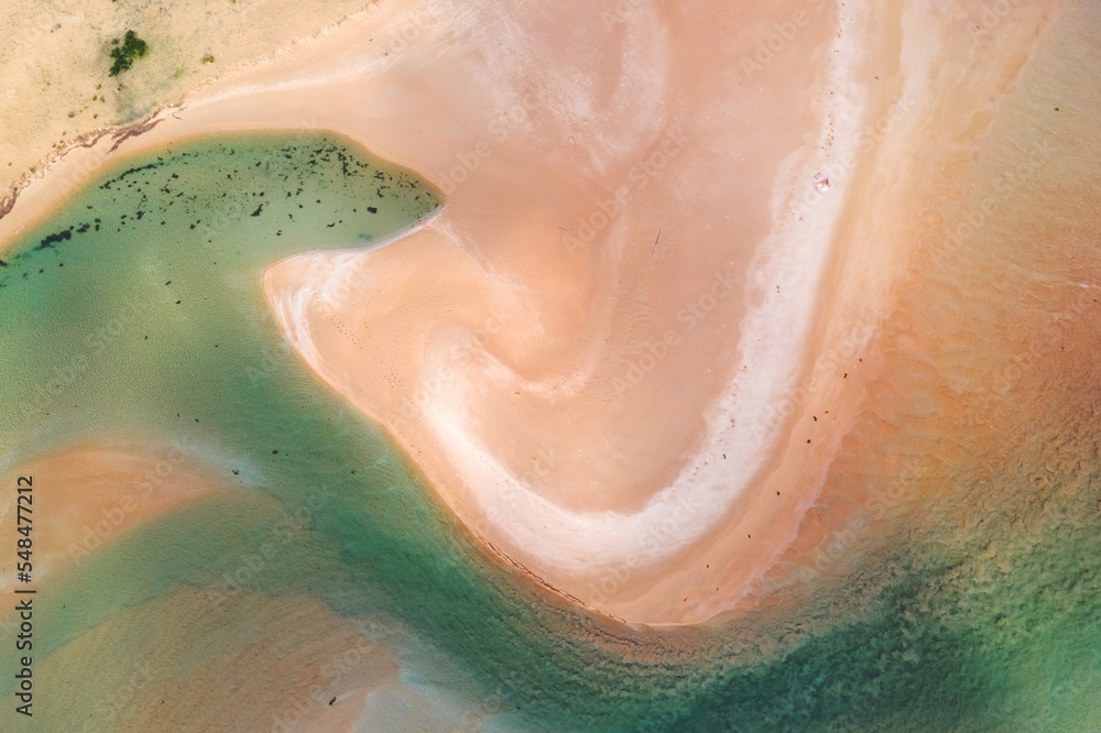 Fototapeta premium Sand and water nature patterns