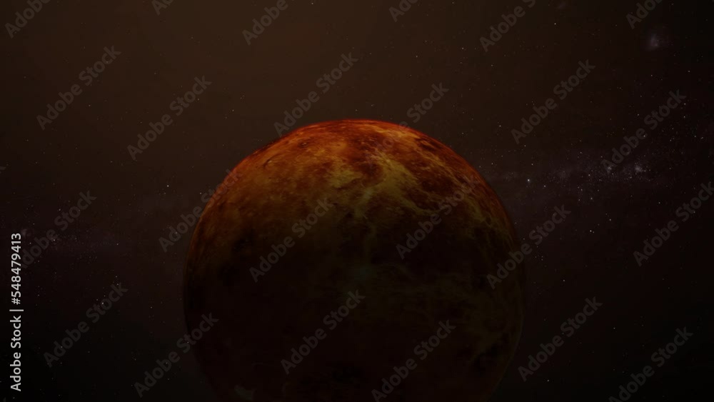 Rotated original 3d Venus_surface planet on space Rotated original 3d Venus_surface planet on space