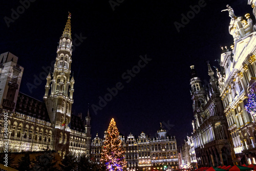 Bruxelles, December 2021: Visit the beautiful city of Bruxelles in Belgium during the festive season 