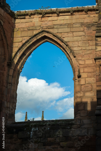 Coventry's medieval cathedral ruins in England UK