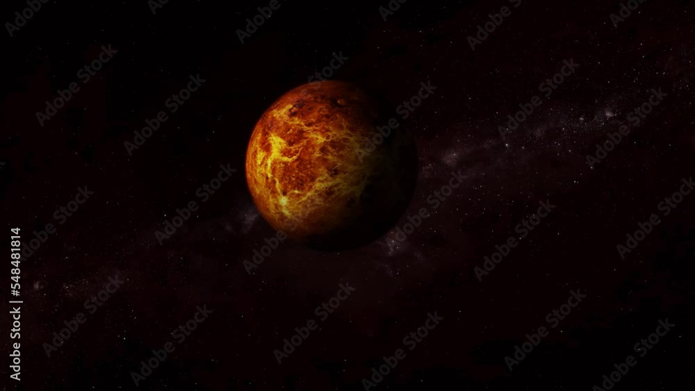 Rotated viewing 3d Venus_surface realistic planet Rotated viewing 3d Venus_surface realistic planet
