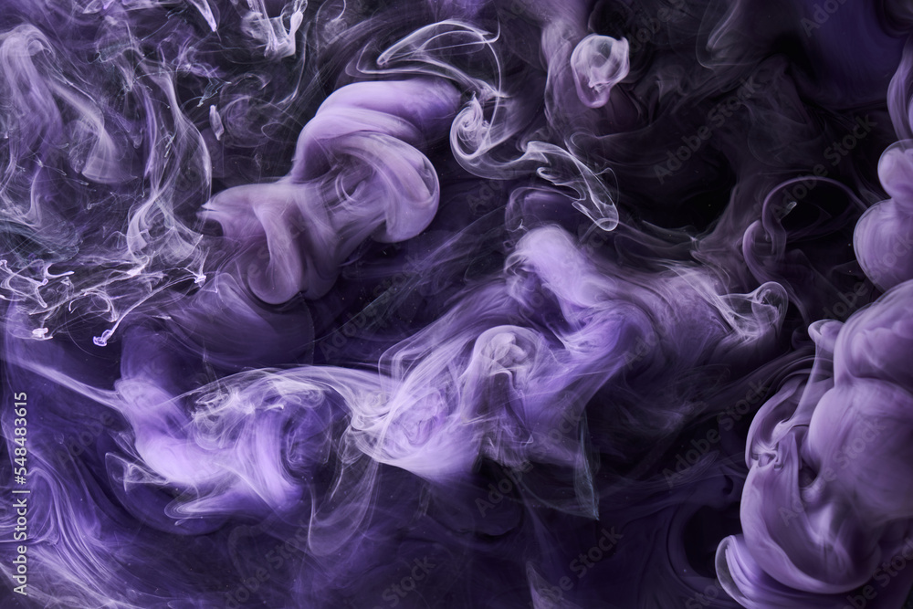 Purple lilac multicolored smoke abstract background, acrylic paint underwater explosion Purple lilac multicolored smoke abstract background, acrylic paint underwater explosion