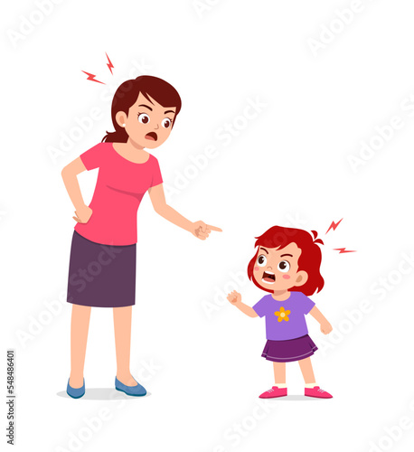 mother angry and kid scream so loud