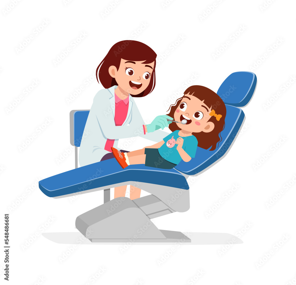 little kid go to dentist for cleaning tooth little kid go to dentist for cleaning tooth