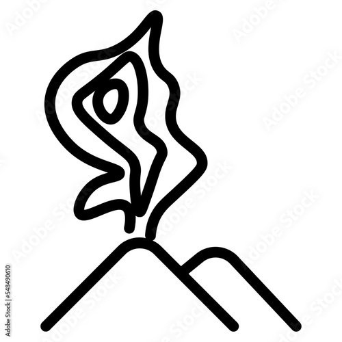  volcano eruption icon