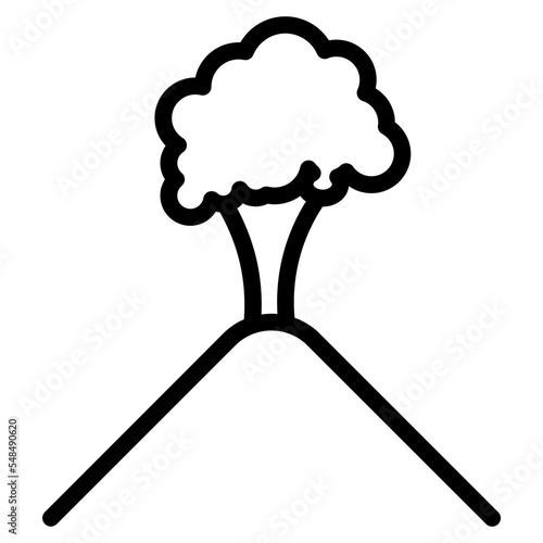  volcano eruption icon