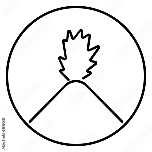  volcano eruption icon