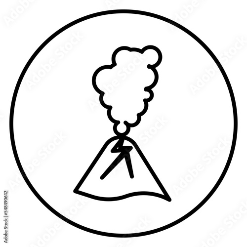  volcano eruption icon