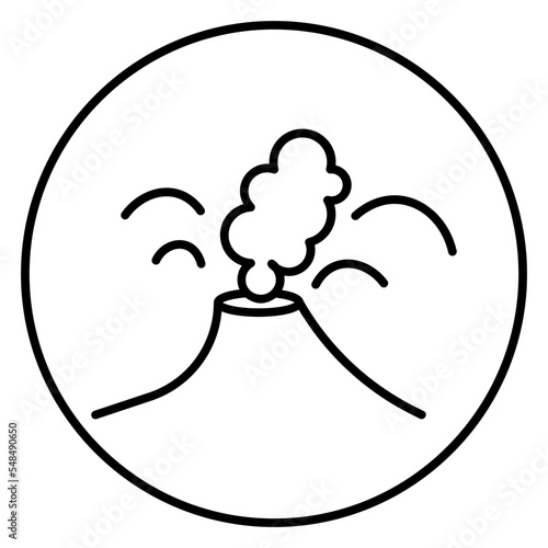  volcano eruption icon