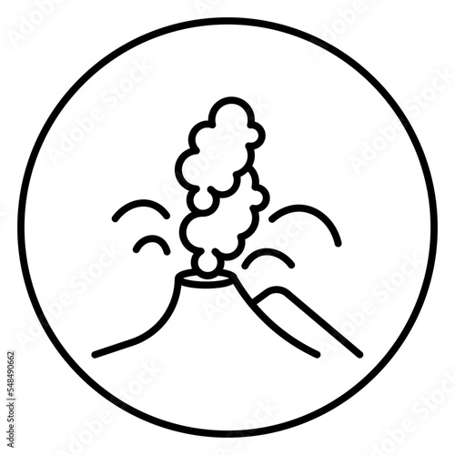  volcano eruption icon