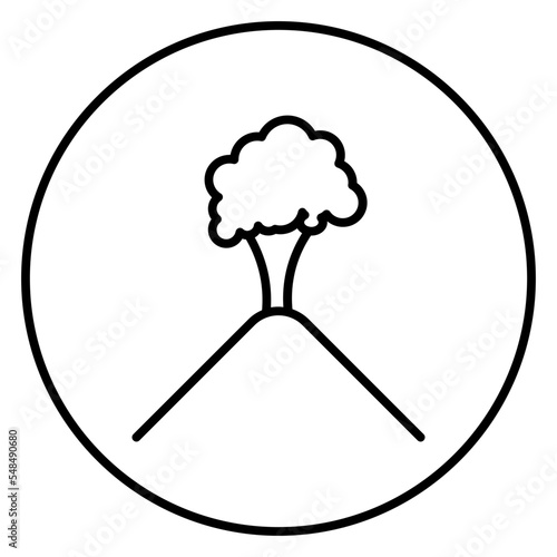  volcano eruption icon