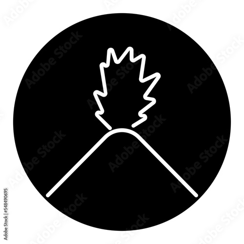  volcano eruption icon