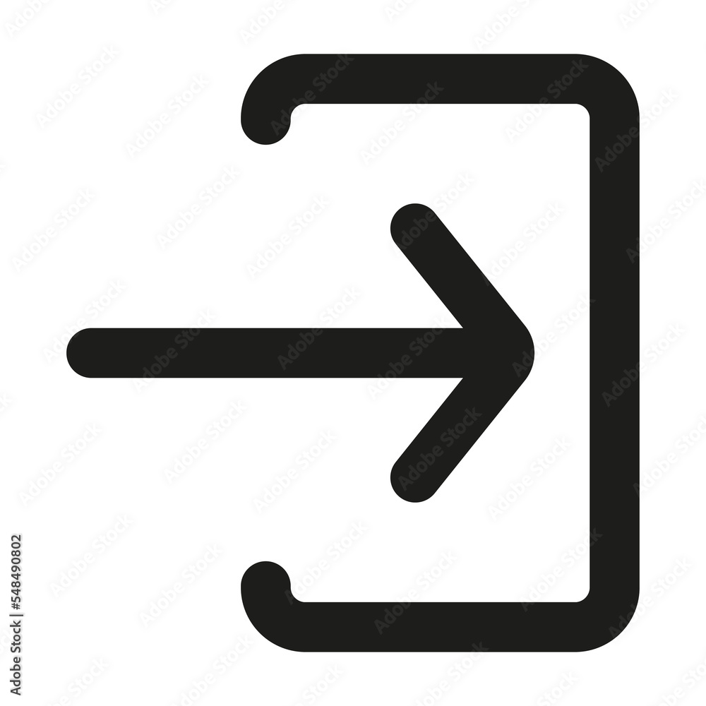 Login icon in flat style isolated on white background. Vector illustration. EPS 10. Login icon in flat style isolated on white background. Vector illustration. EPS 10.