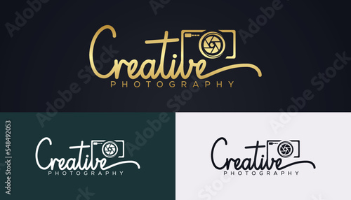 Creative logo template photography studio, photographer, photo. Company, brand, branding, corporate, identity, logotype.
