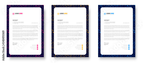 letterhead corporate official minimal design. corporate modern creative abstract professional informative letterhead design. letter head design.