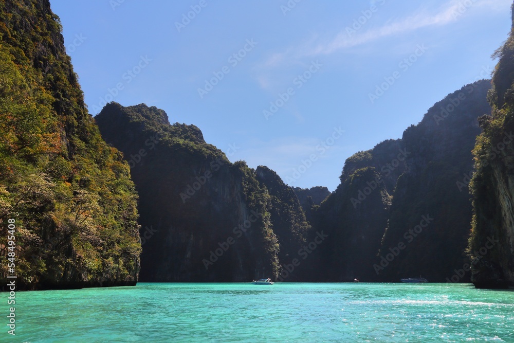 Maya Bay landscape in Thailand