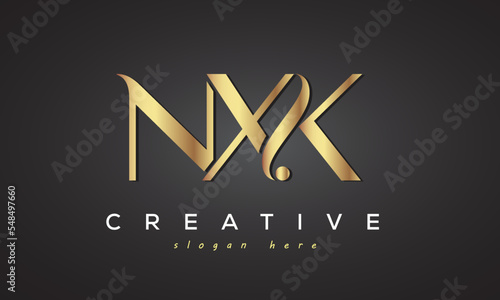 NXK creative luxury logo design photo