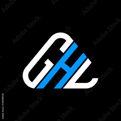 GHL letter logo creative design with vector graphic, GHL simple and modern logo. photo