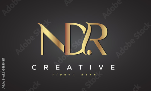 NDR creative luxury logo design	 photo