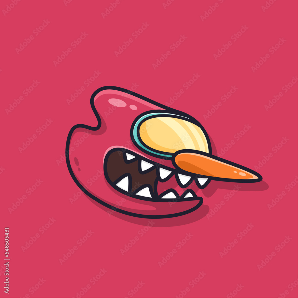 Red Snowman With Eye Glasses Sky Monster Vector for Winter. Devil or Snow Man for Design for print, Party Decoration, T Shirt, Illustration, Logo, Sticker Cartoon Vector Illustration. Red Snowman With Eye Glasses Sky Monster Vector for Winter. Devil or Snow Man for Design for print, Party Decoration, T Shirt, Illustration, Logo, Sticker Cartoon Vector Illustration.