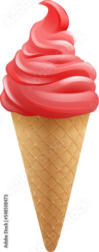 Ice Cream Strawberry Frozen...