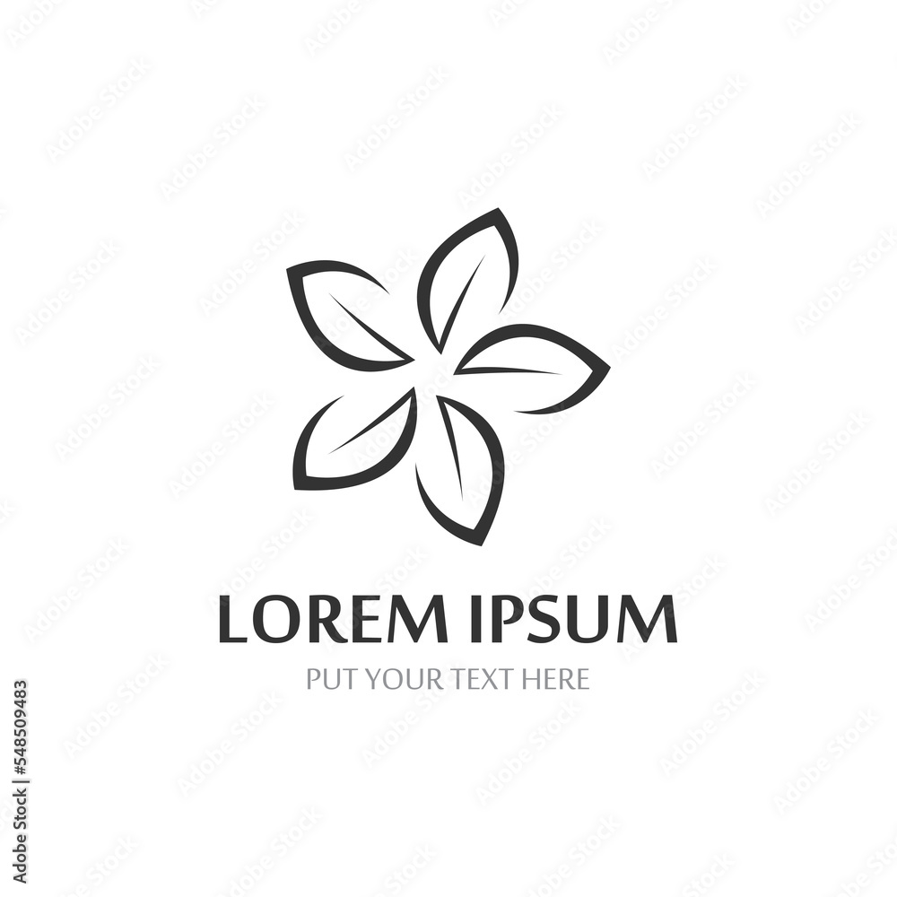 Beauty icon flowers design illustration Beauty icon flowers design illustration