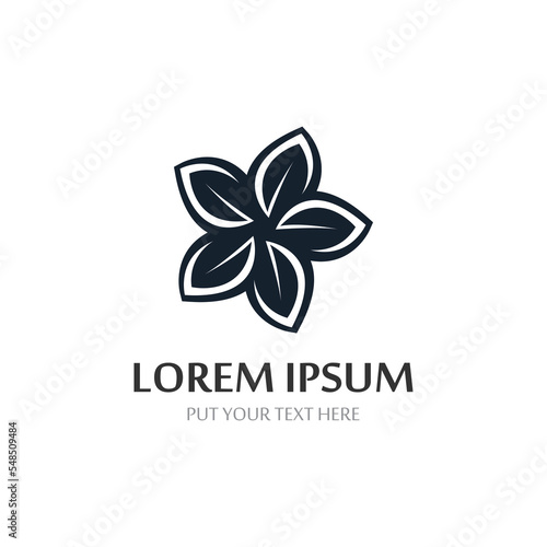 Beauty icon flowers design illustration