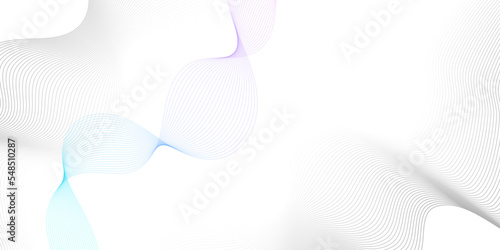 	
Abstract white paper wave background and abstract gradiant and white wave curve lines banner background design. Vector illustration. Modern template abstract design flowing particles wave.