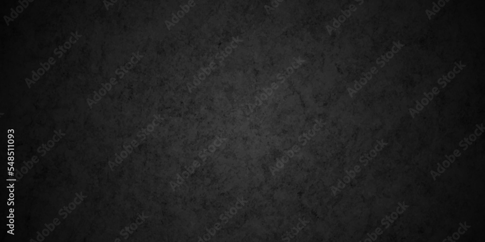 Fototapeta premium Black texture chalk board and black board background. stone concrete texture grunge backdrop background anthracite panorama. Panorama dark grey black slate background or texture.