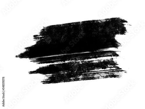 Marker pen or brushstrokes and dashes. Ink smudge abstract shape stains and smear set with texture