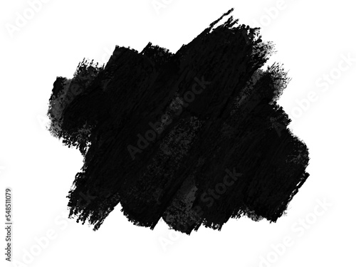 Abstract grunge brush stroke isolated, noisy stain suitable for image placing, grungy spatter
