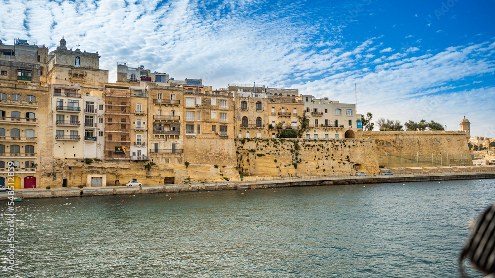 buildings beautiful mediterranean sea malta island sand stones sun