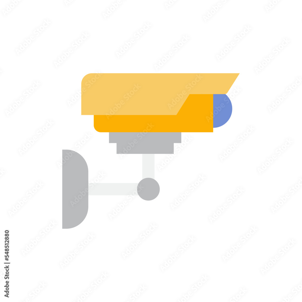 Cctv, surveillance icon in color, isolated on white background Cctv, surveillance icon in color, isolated on white background