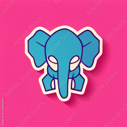 Wallpaper Mural illustration of elephant Torontodigital.ca