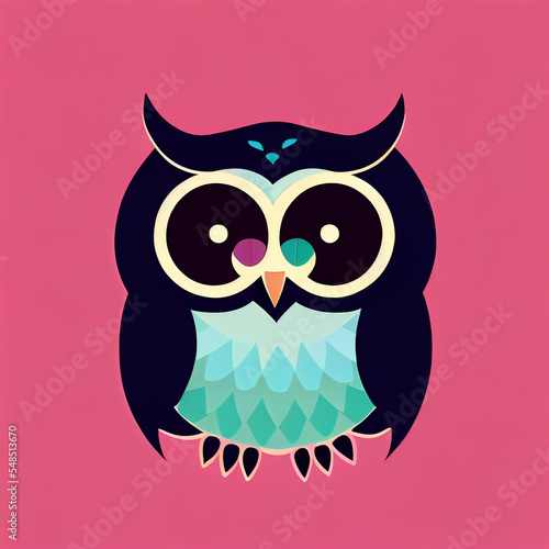 Wallpaper Mural owl on a branch Torontodigital.ca
