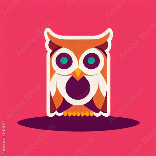 Wallpaper Mural owl on a branch Torontodigital.ca