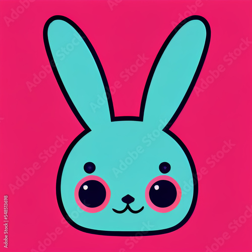 Wallpaper Mural easter bunny with eyes Torontodigital.ca