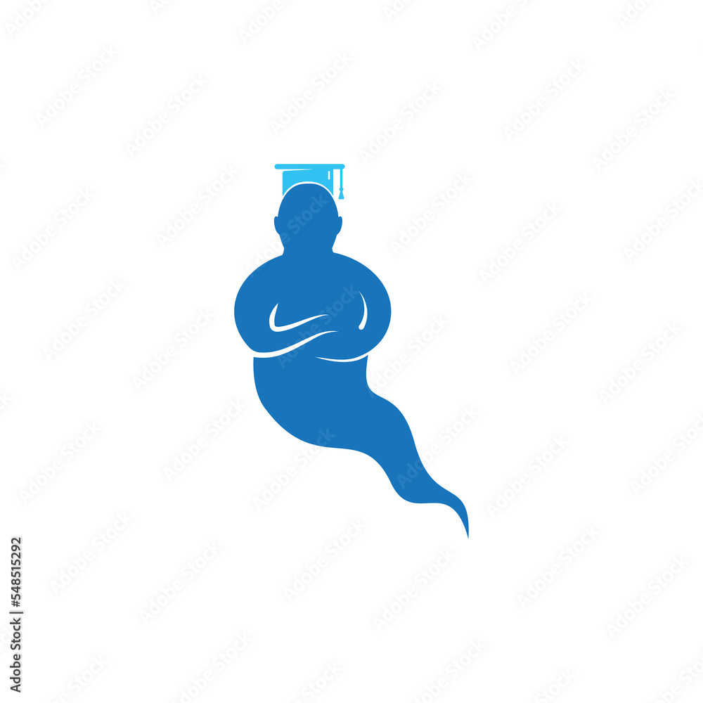 Genie Logo Design. Magic Fantasy genie concept logo. Genie Logo Design. Magic Fantasy genie concept logo.