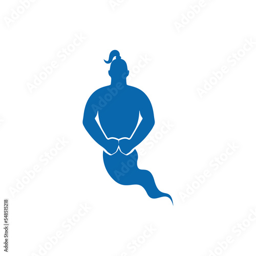 Genie Logo Design. Magic Fantasy genie concept logo.
