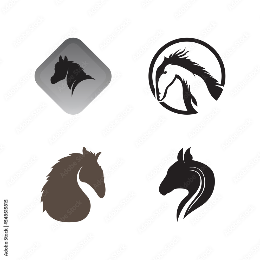 Horse head logo icon template design Horse head logo icon template design