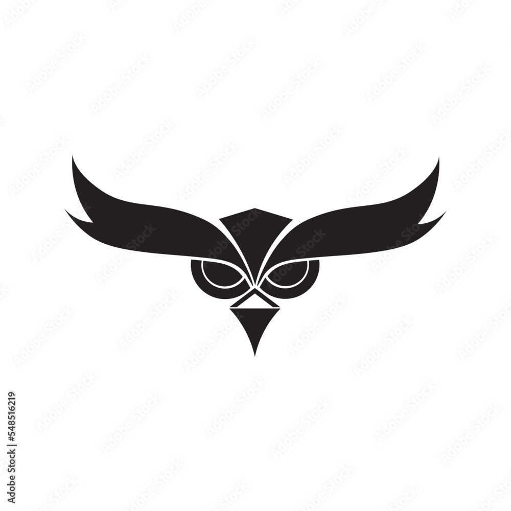 Owl icon logo image free vector Owl icon logo image free vector