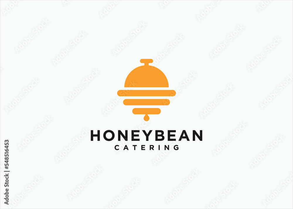 honey restaurant logo design vector silhouette illustration honey restaurant logo design vector silhouette illustration